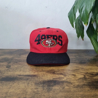 Vintage American Baseball Hat Snapback cap one size adjustable San Francisco 49ers red 90s