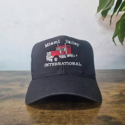 Vintage American Baseball Hat Snapback cap one size adjustable black truck miami valley