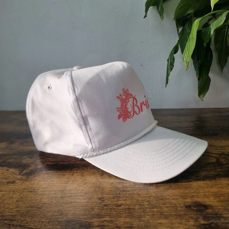 Vintage American Trucker Hat Snapback cap one size adjustable white Bride hen stag do