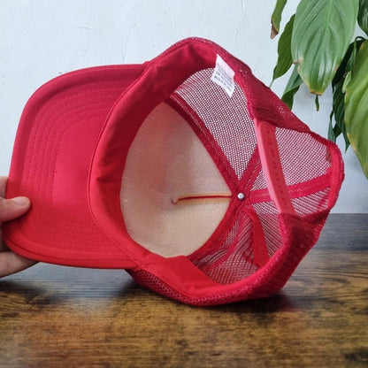Vintage American Trucker Hat Snapback cap one size adjustable red coca cola