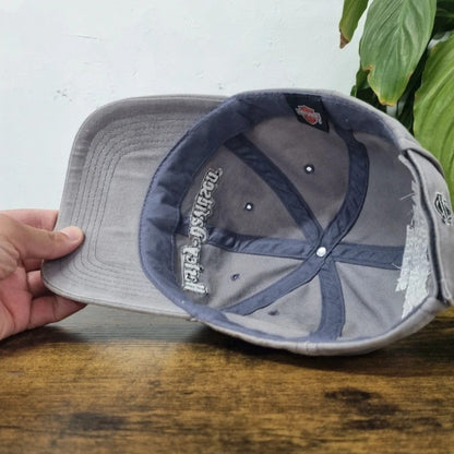 Vintage womens Harley Davidson Baseball Hat Snapback cap one size adjustable grey diamond