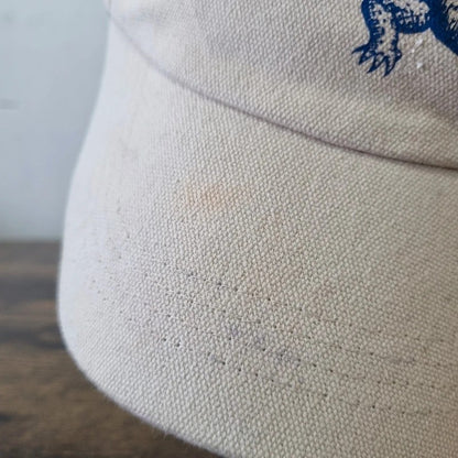 Vintage American Baseball Hat Snapback cap one size cream cayman jacket crocodile