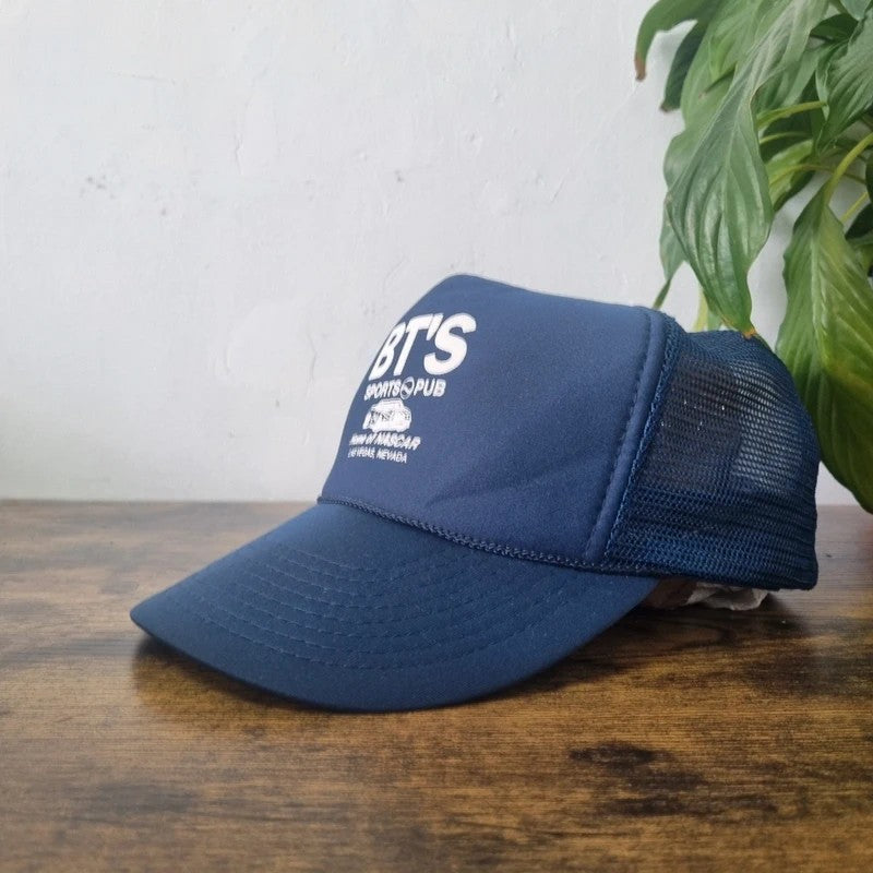 Vintage American Trucker Hat Snapback cap one size adjustable navy BTS nascar