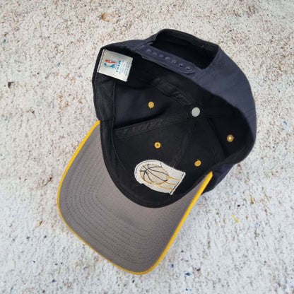 TWINS INDIANA PACERS CAP SNAPBACK NBA VINTAGE EMBROIDERED - Black - One Size