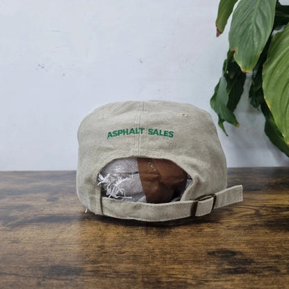 Vintage American Baseball Hat Snapback cap one size adjustable BP petrol khaki green