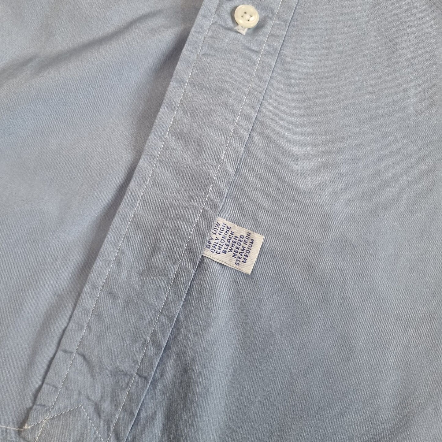 Polo Ralph Lauren CASUAL SHIRT MADE IN USA PLAIN 34 MEDIUM - Blue - Size 16.5