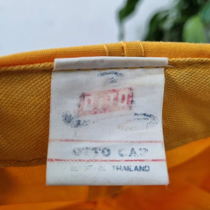 Vintage American Trucker Hat Snapback cap one size adjustable yellow steward tours