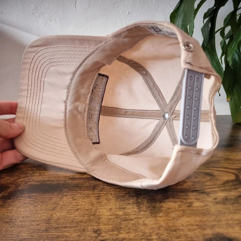 Vintage American baseball Hat Snapback cap one size adjustable beige denure tours