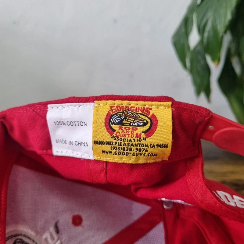 Vintage American Baseball Hat Snapback cap one size adjustable red car good guys