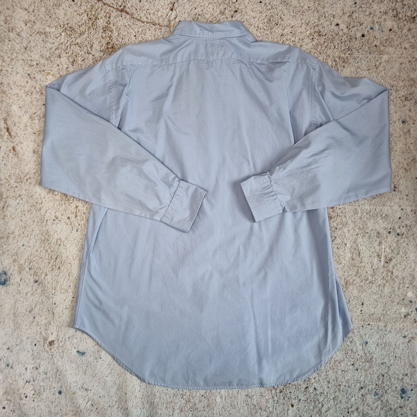 Polo Ralph Lauren CASUAL SHIRT MADE IN USA PLAIN 34 MEDIUM - Blue - Size 16.5