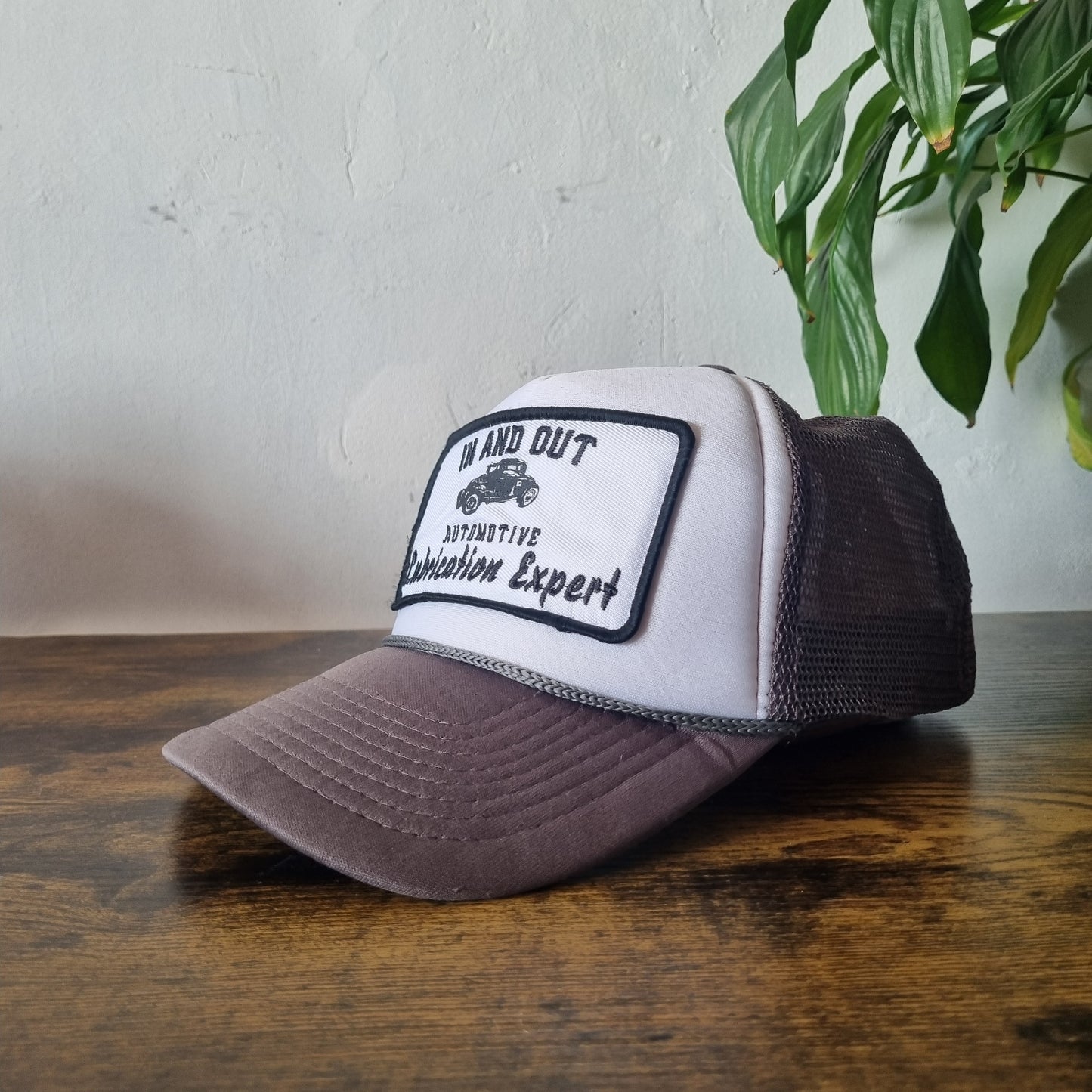 Vintage American Baseball Hat Snapback cap one size adjustable grey white