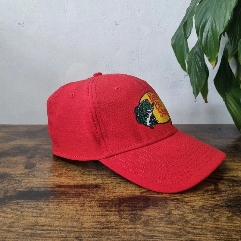 Bass Pro Shop Baseball Hat Snapback cap one size adjustable red