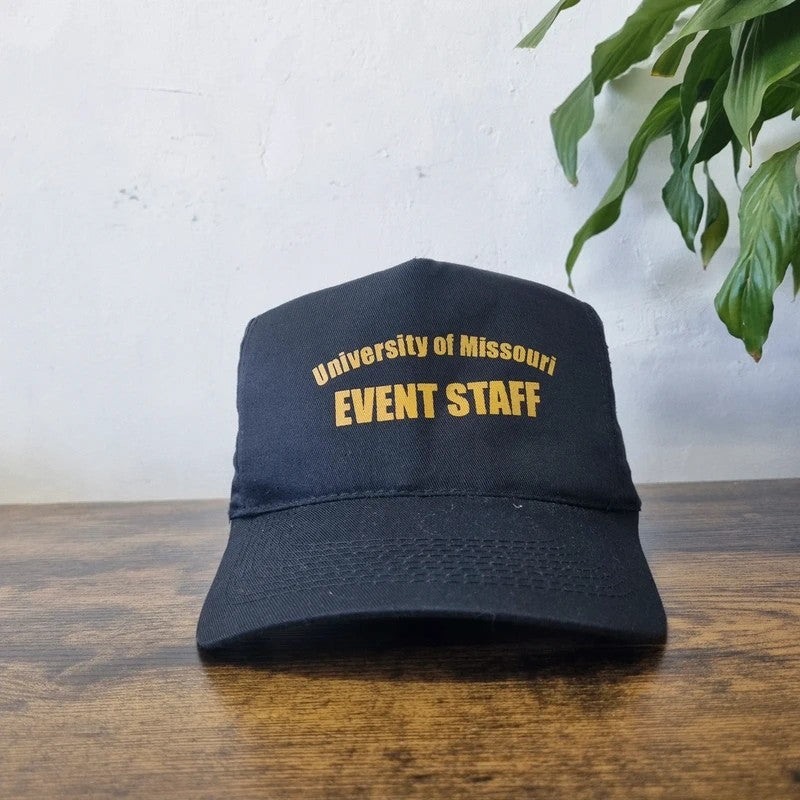 Vintage American Trucker Hat Snapback cap one size adjustable black university of missouri
