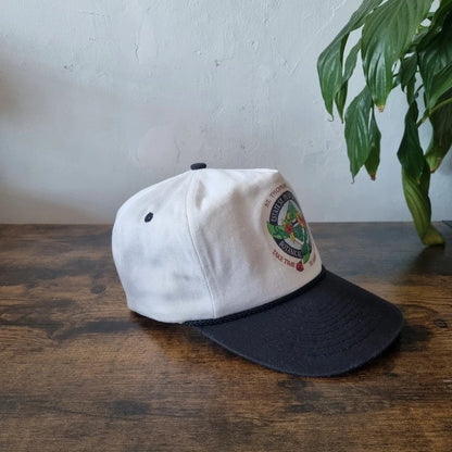 Vintage American Trucker Hat Snapback cap one size Botanical Gardens in St. Thomas black white