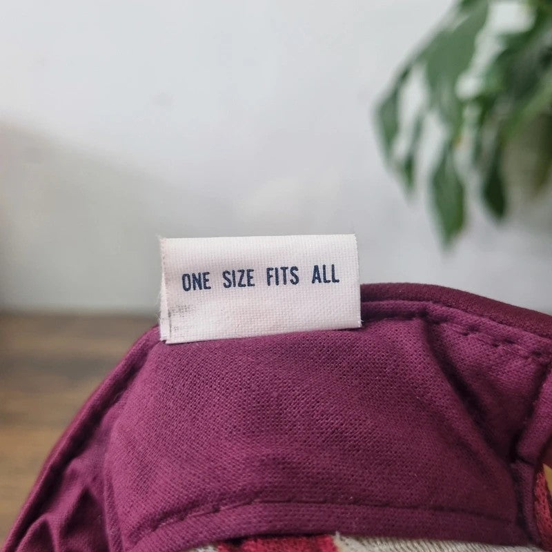 Vintage American Trucker Hat Snapback cap one size adjustable Nu yale laundry burgundy