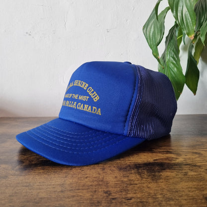 Vintage American Trucker Hat Snapback cap one size blue Niagara shrine club