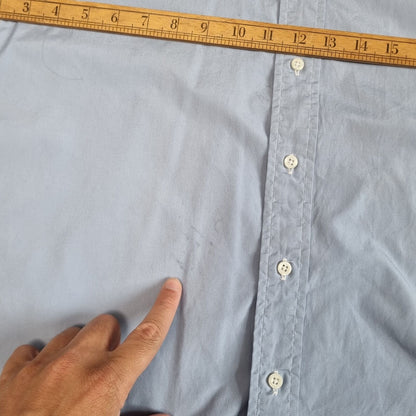 Polo Ralph Lauren CASUAL SHIRT MADE IN USA PLAIN 34 MEDIUM - Blue - Size 16.5