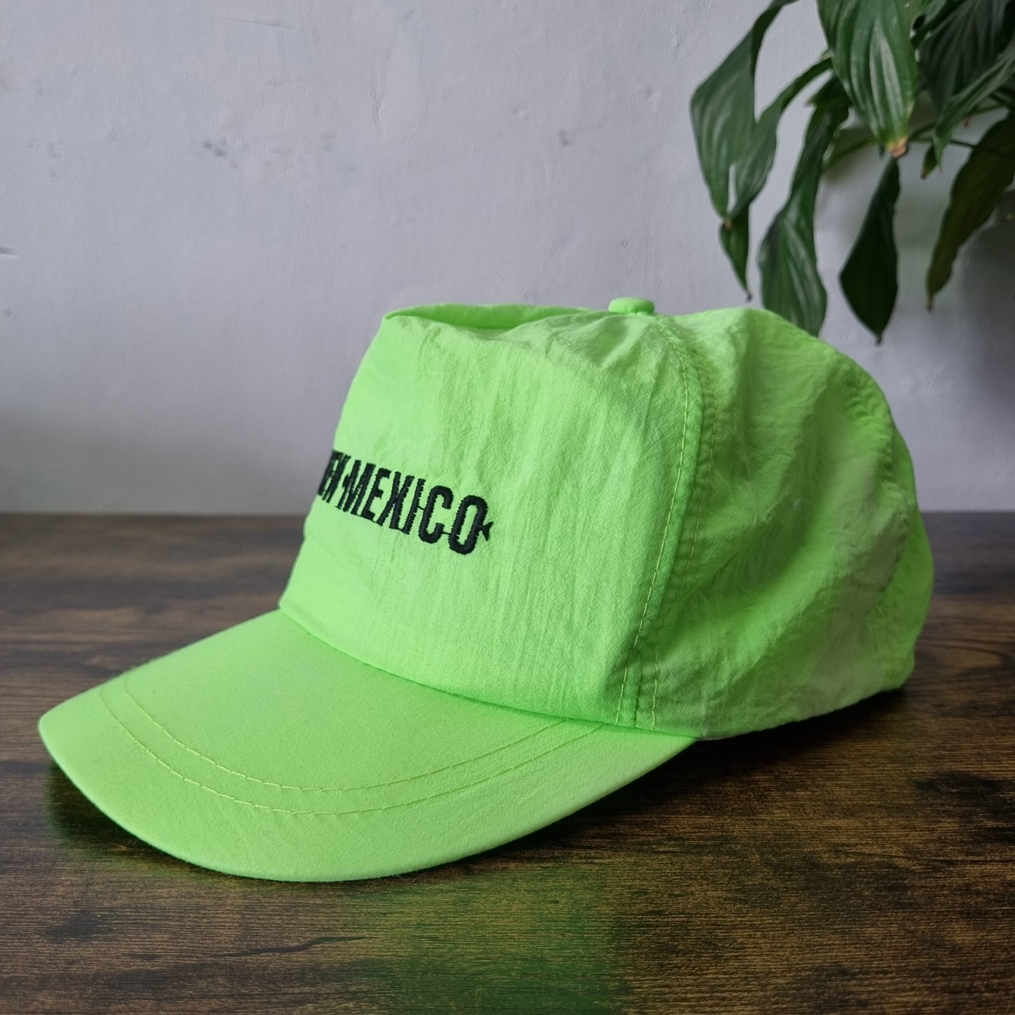 Vintage American Trucker Hat Snapback cap one size neon green new mexico