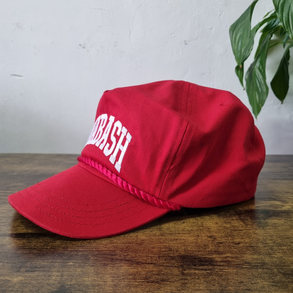 Vintage American Trucker Hat Snapback cap one size adjustable Red Wabash