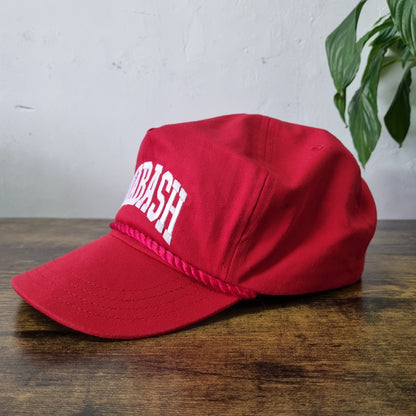 Vintage American Trucker Hat Snapback cap one size adjustable Red Wabash