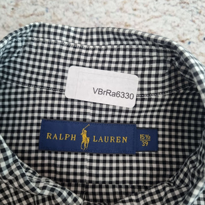 Ralph Lauren OXFORD SHIRT CHECK 15 1/2 39  - Black - Size S