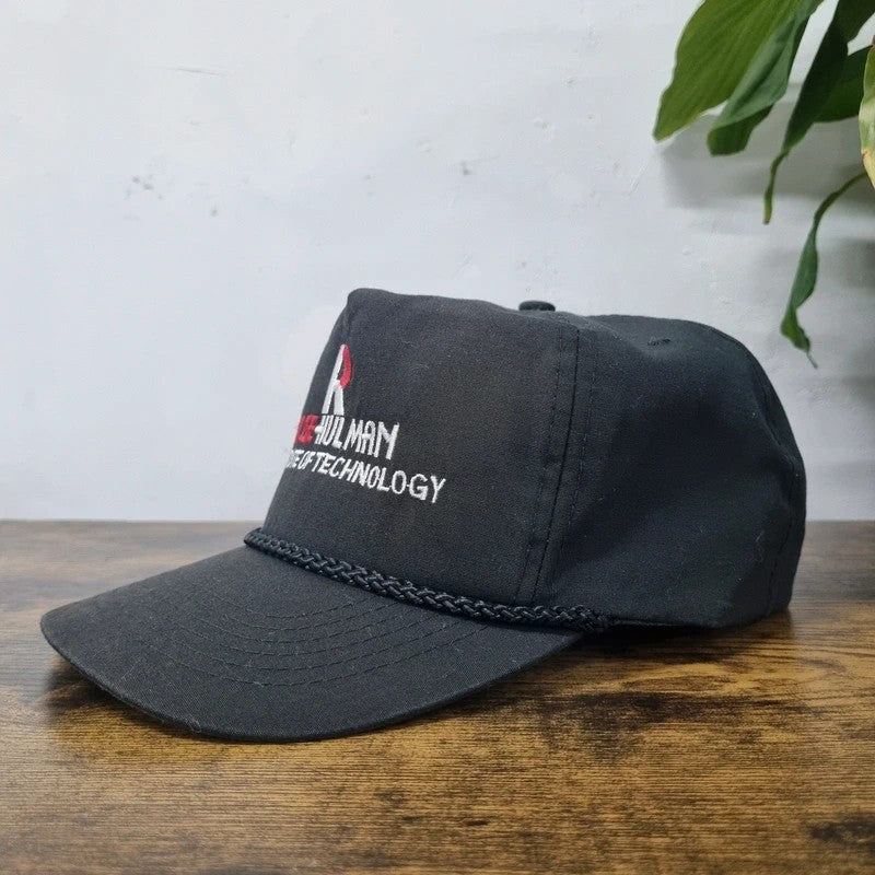 Vintage American Trucker Hat Snapback cap one size institute of technology black