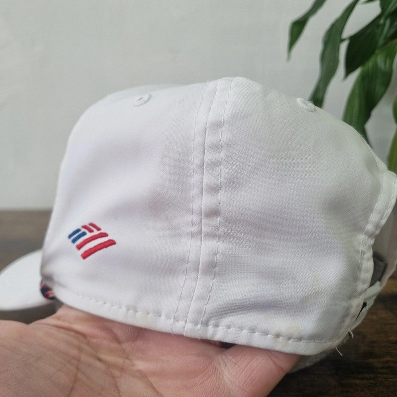 Vintage American rope Trucker Hat snapback cap white President Cup Quail Hollow golf one size white