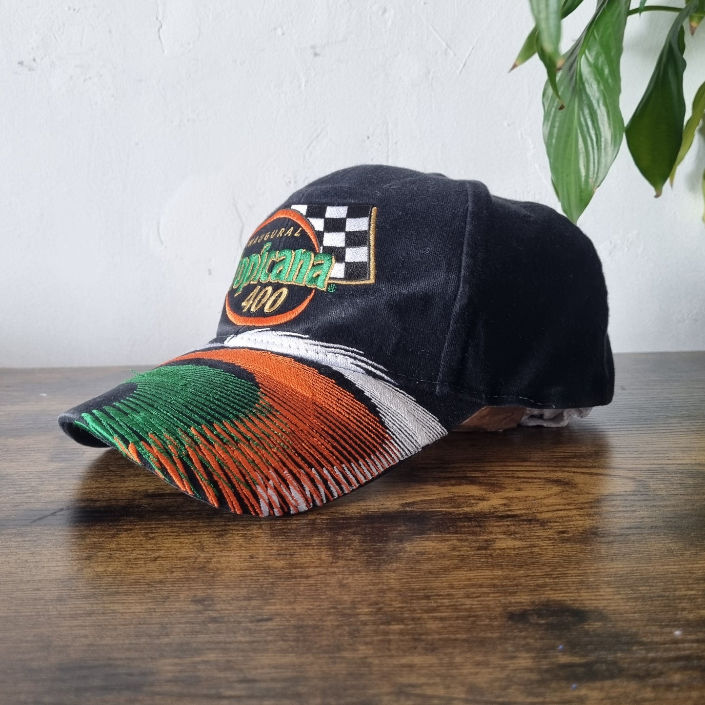Vintage American Trucker Hat Snapback cap one size adjustable black Tropicana Na