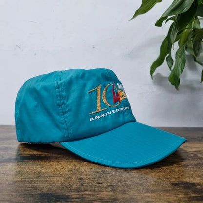 Vintage American Baseball Hat Snapback cap one size adjustable green lightning rod