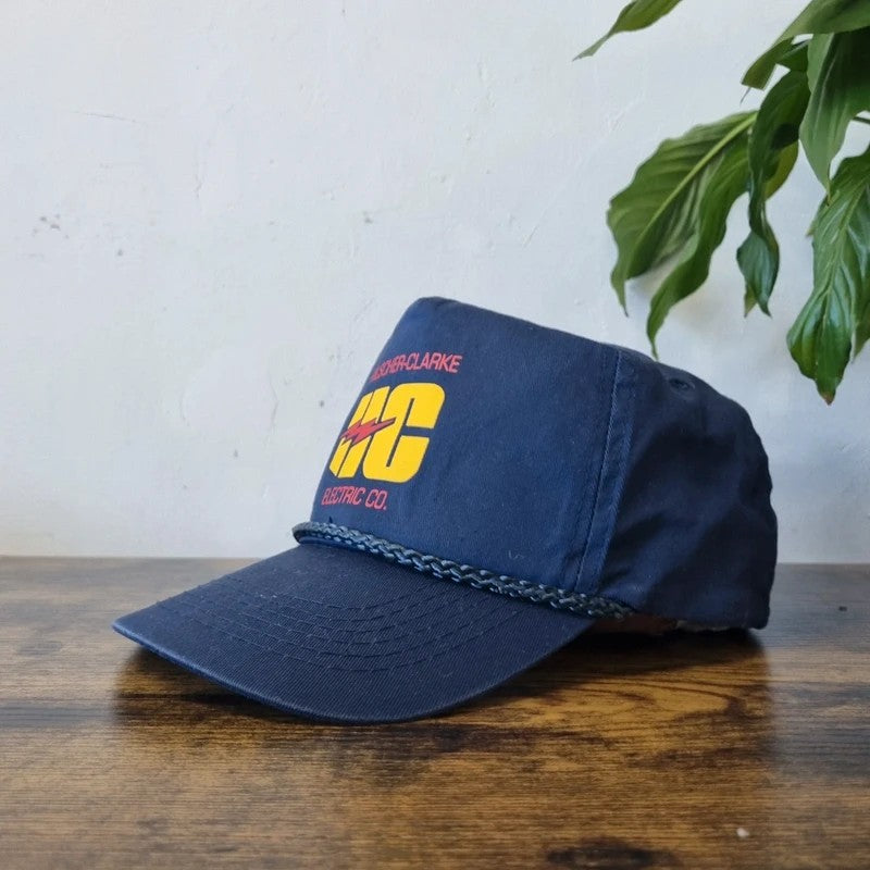 Vintage American Trucker Hat Snapback cap one size adjustable electric company
