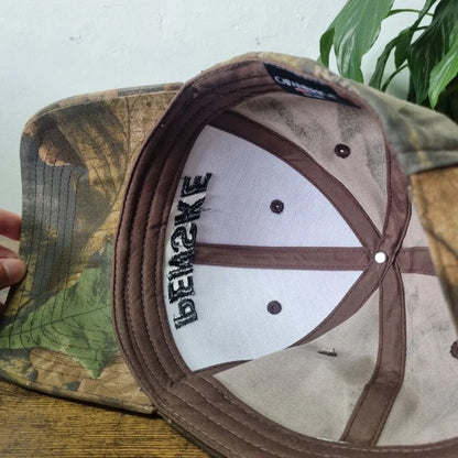 Vintage American Baseball Hat Snapback cap one size adjustable realtree camo khaki brown penske