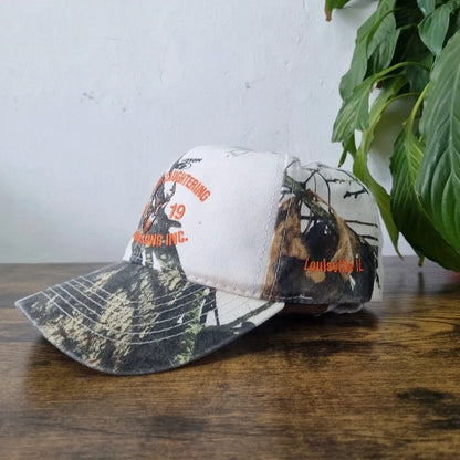 Vintage American Baseball Hat Snapback cap one size deer realtree camo mossy oak