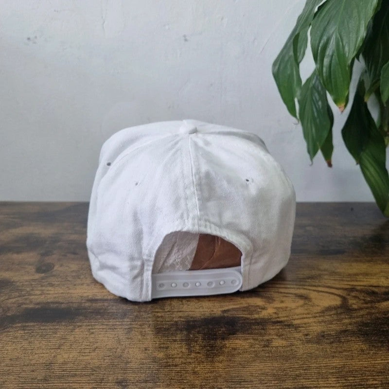 Vintage American Trucker Hat Snapback cap one size white mo state championship wrestling 90s
