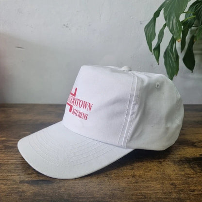 Vintage American Trucker Hat Snapback cap one size white Hagerstown kitchen