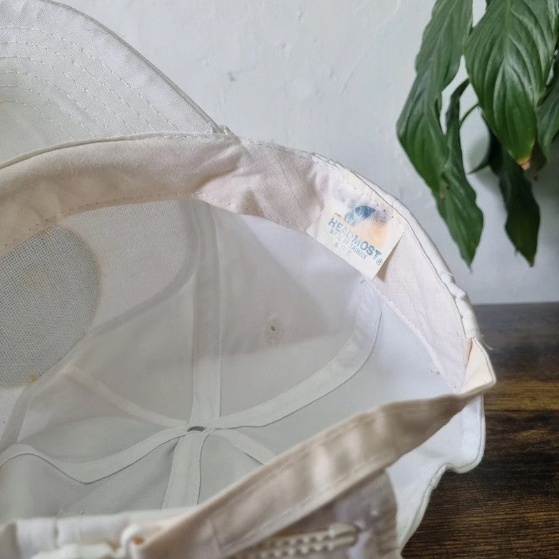 Vintage American Trucker Hat Snapback cap one size adjustable white captain nautical
