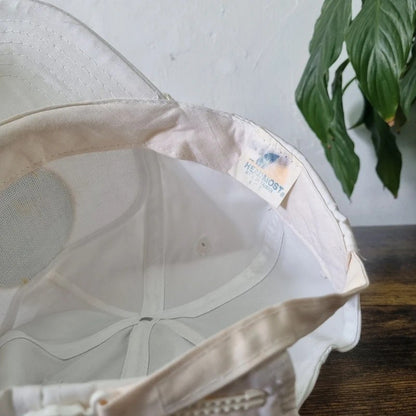 Vintage American Trucker Hat Snapback cap one size adjustable white captain nautical