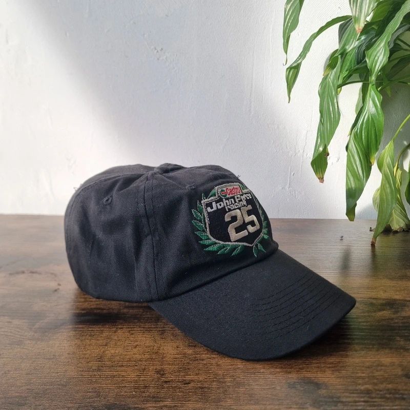 American Racing Baseball Hat Snapback cap one size adjustable black Castor oil