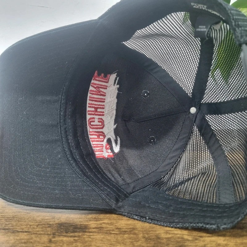 Vintage American Baseball Hat Snapback cap one size adjustable black street machine