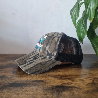Vintage American baseball Hat Snapback cap one size adjustable bottomland camo khaki brown howard