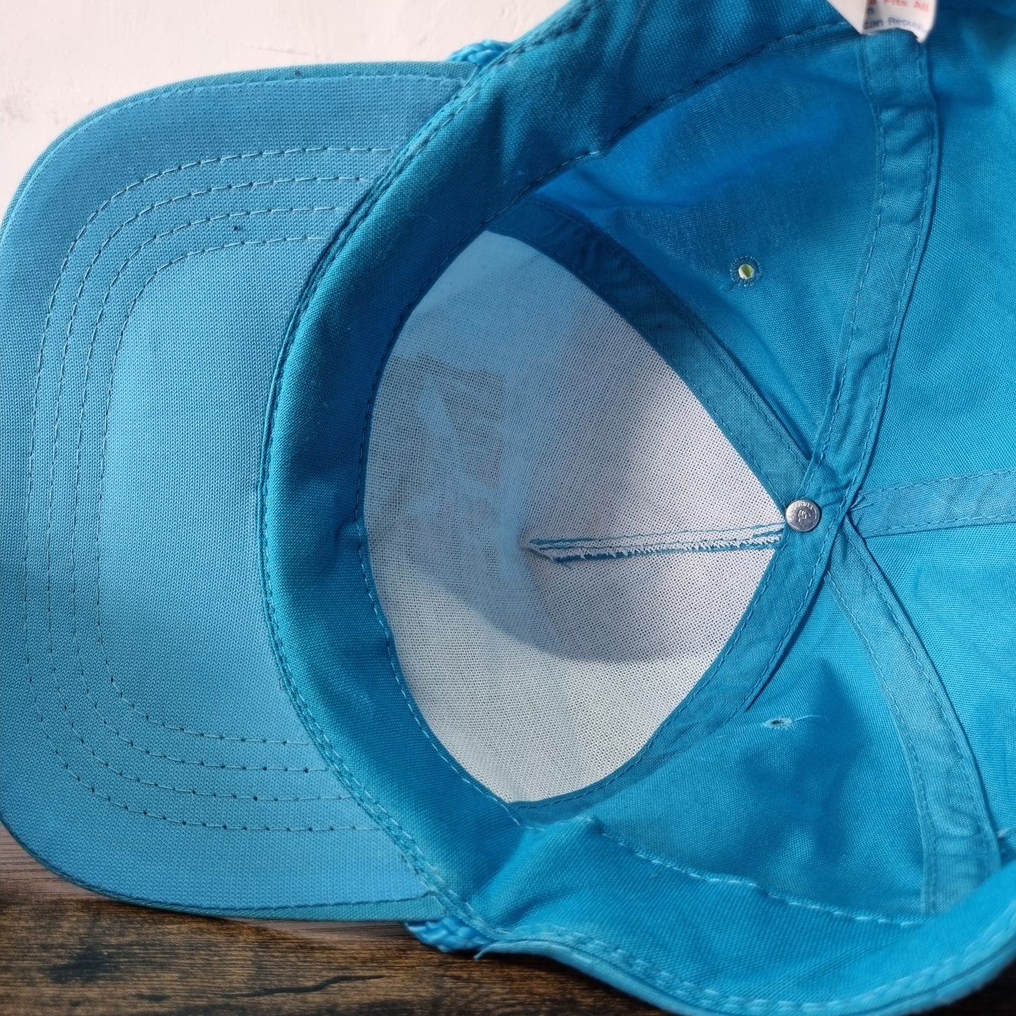 Vintage American Baseball Hat Snapback cap one size blue lepley construction