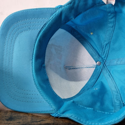 Vintage American Baseball Hat Snapback cap one size blue lepley construction