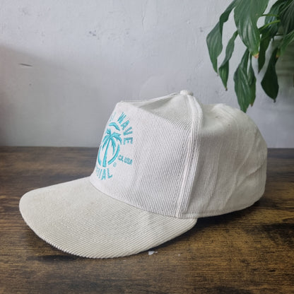 Vintage American Trucker Hat Snapback cap one size white heat wave visual