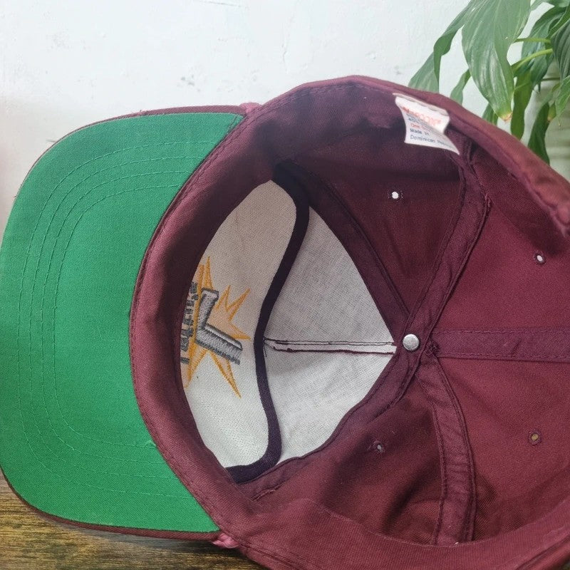 Vintage American Trucker Hat Snapback cap one size burgundy Lefties staples