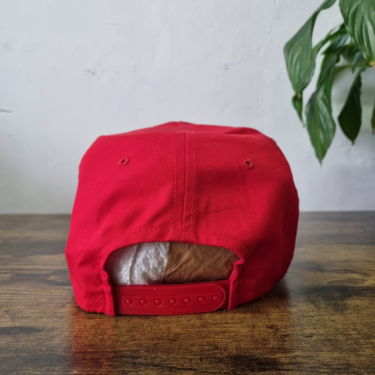 Vintage American Trucker Hat Snapback cap one size red Golden Tee golf monerey