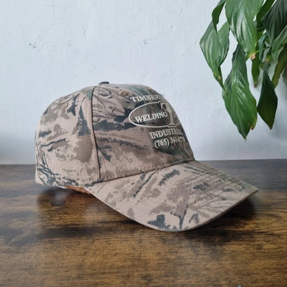 Vintage American Baseball Hat Snapback cap one size timberlake welding realtree camo khaki green