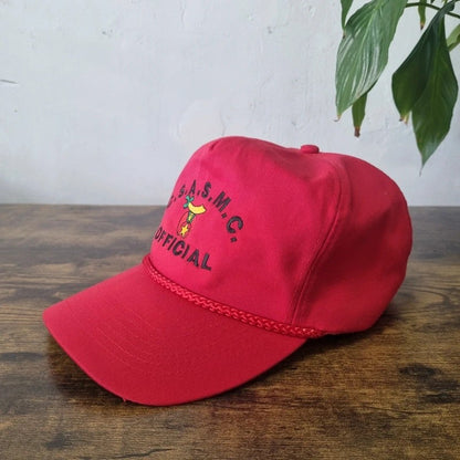 Vintage American Trucker Hat Snapback cap one size Central States Shrine Association red