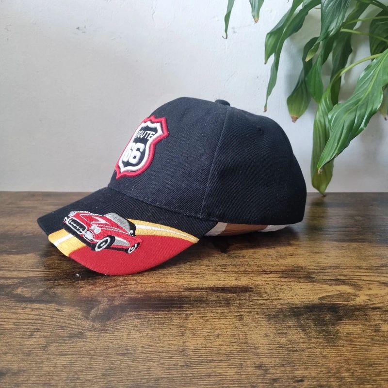 Vintage American Baseball Hat Snapback cap one size adjustable Route 66 car usa