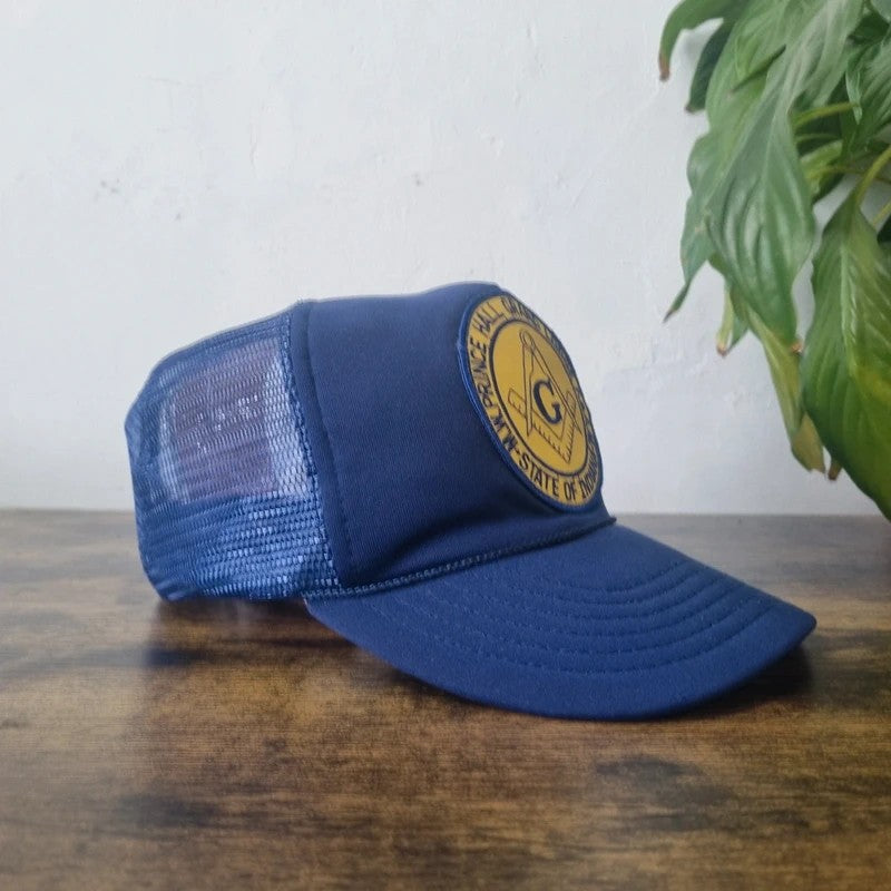Vintage American Baseball Hat Snapback cap one size adjustable navy freemason