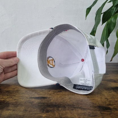 Vintage American rope Trucker Hat snapback cap white President Cup Quail Hollow golf one size white