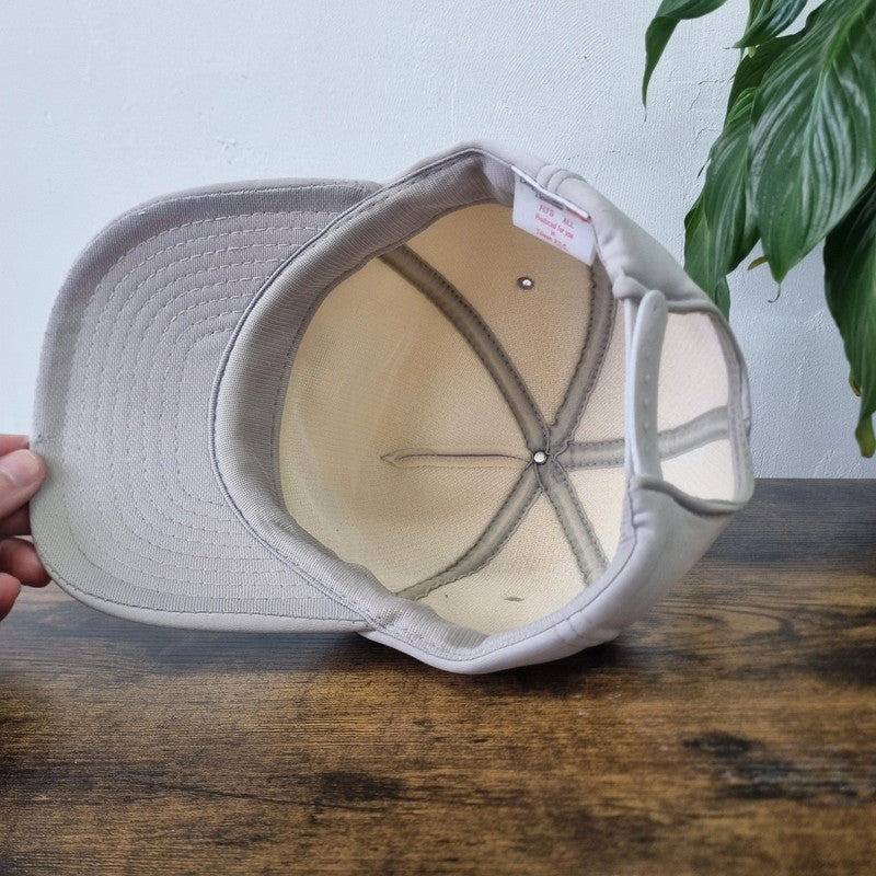 Vintage Trucker Cap mesh snapback hat ICI Paints one size adjustable grey blue 90s